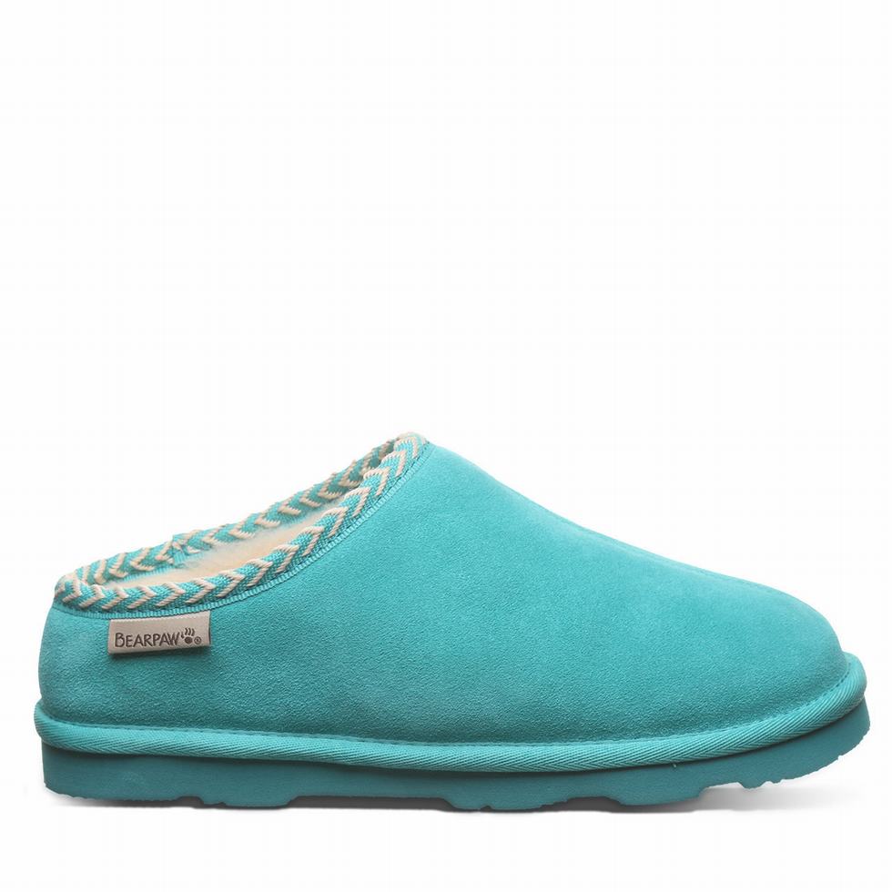 Bearpaw Tabitha Hausschuhe Damen Blau | BIS8216EN