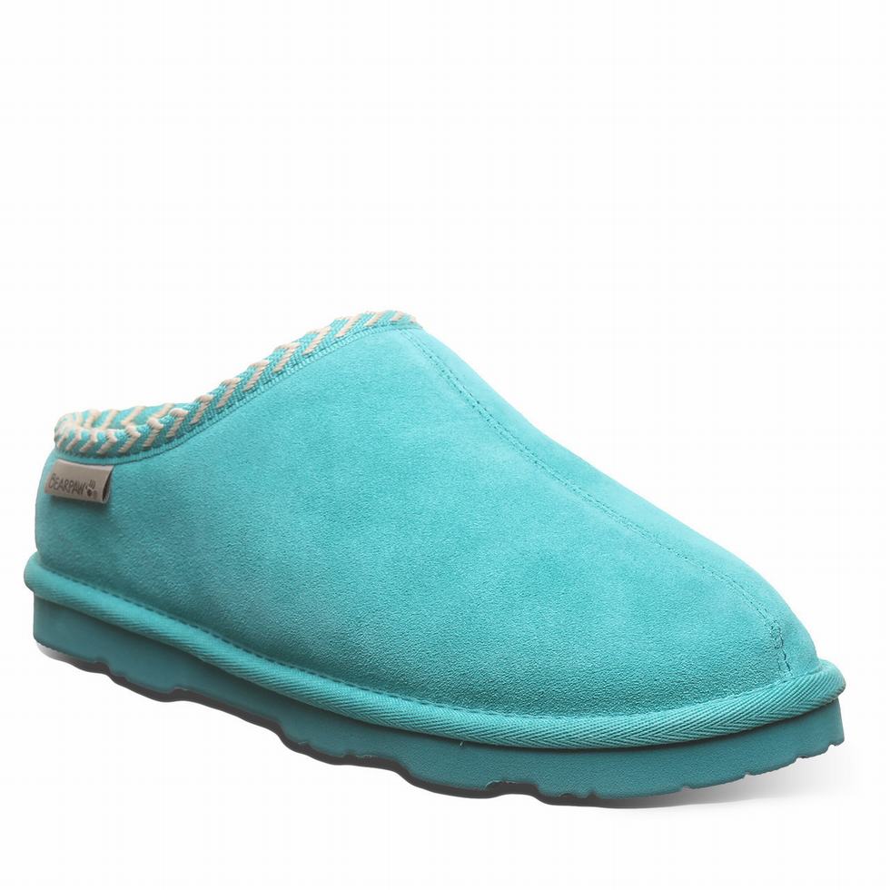 Bearpaw Tabitha Hausschuhe Damen Blau | BIS8216EN