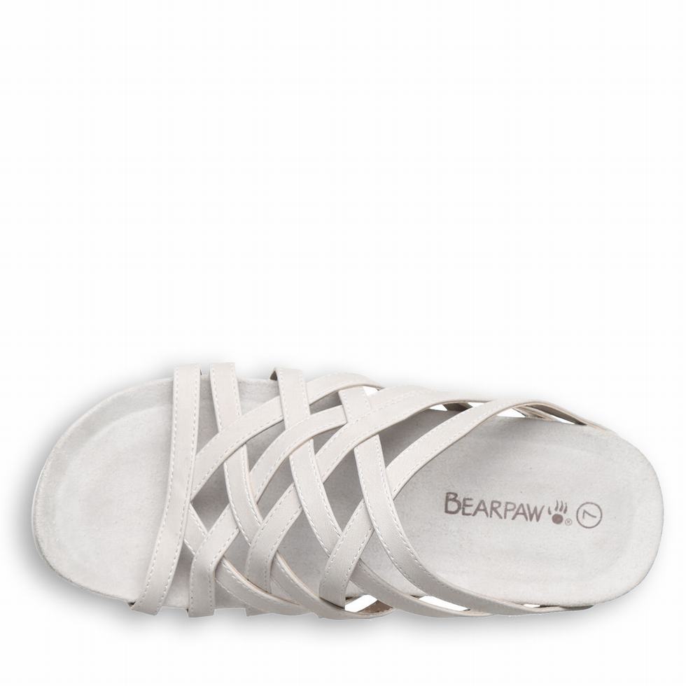 Bearpaw Zinnia Sandalen Damen Weiß | HAR1635MJ